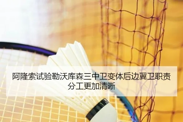 阿隆索试验勒沃库森三中卫变体后边翼卫职责分工更加清晰